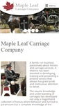 Mobile Screenshot of mapleleafcarriages.com